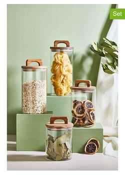 Violeta Home Słoiki (4 szt.) w kolorze jasnobrązowym ze sklepu Limango Polska w kategorii Pojemniki kuchenne - zdjęcie 186335229