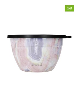 S&apos;well 3-częściowy zestaw &quot;Geode Rose&quot; w kolorze jasnoróżowym ze sklepu Limango Polska w kategorii Misy i tace dekoracyjne - zdjęcie 186335298