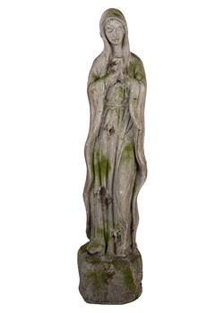 Clayre &amp; Eef Figurka dekoracyjna w kolorze szarym - wys. 67 x Ø 15 cm ze sklepu Limango Polska w kategorii Dekoracje i akcesoria ogrodowe - zdjęcie 186335626