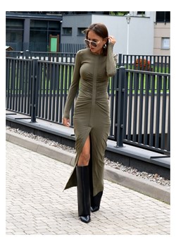FORSETI Dzianinowa sukienka Doris khaki SU02025 SU02025, Rozmiar: XS ze sklepu forseti.net.pl w kategorii Sukienki - zdjęcie 186336478