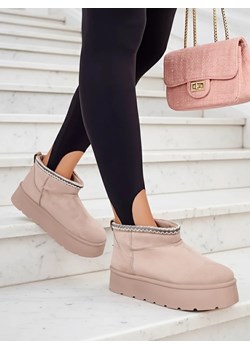 Royalfashion Krótkie buty a'la śniegowce damskie Xoalla ze sklepu royalfashion.pl w kategorii Śniegowce damskie - zdjęcie 186337119