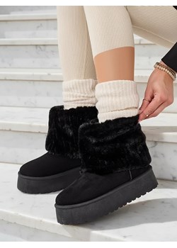 Royalfashion Buty a'la śniegowce damskie Renutis ze sklepu royalfashion.pl w kategorii Śniegowce damskie - zdjęcie 186337179