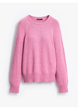 Mohito - Rożowy sweter z domieszką wełny - różowy ze sklepu Mohito w kategorii Swetry damskie - zdjęcie 186337368