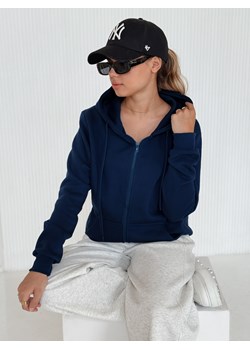 Bluza damska VICTORIA granatowa Dstreet BY1202 ze sklepu DSTREET.PL w kategorii Bluzy damskie - zdjęcie 186337859