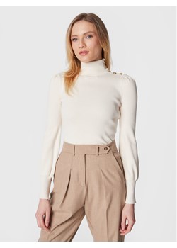 Lauren Ralph Lauren Golf 200882214002 Écru Slim Fit ze sklepu MODIVO w kategorii Swetry damskie - zdjęcie 186338737