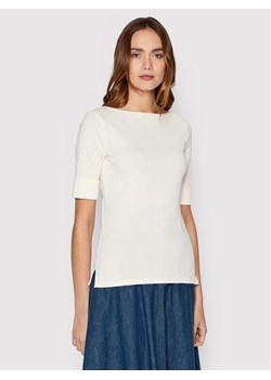 LAUREN RALPH LAUREN Bluzka 200654963036 Écru Regular Fit ze sklepu MODIVO w kategorii Bluzki damskie - zdjęcie 186338748