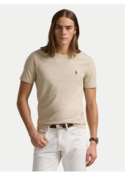 Polo Ralph Lauren T-Shirt 710671438203 Beżowy Slim Fit ze sklepu MODIVO w kategorii T-shirty męskie - zdjęcie 186338757