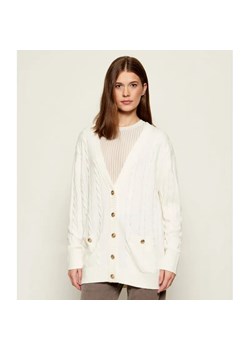 GUESS Kardigan ELSA | Relaxed fit | z dodatkiem wełny ze sklepu Gomez Fashion Store w kategorii Swetry damskie - zdjęcie 186340588