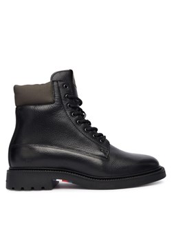 Kozaki Tommy Hilfiger Comfort Lwt Wrm Mx FM0FM05595 Czarny ze sklepu eobuwie.pl w kategorii Buty zimowe męskie - zdjęcie 186341627