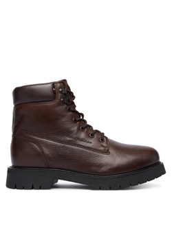 Trapery Tommy Hilfiger Flex Th Outdoor Rs FM0FM05600 Brązowy ze sklepu eobuwie.pl w kategorii Buty zimowe męskie - zdjęcie 186341636