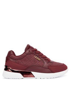 Sneakersy Guess FLFM16 ELE12 Bordowy ze sklepu eobuwie.pl w kategorii Buty sportowe damskie - zdjęcie 186341685