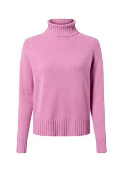 Fynch-Hatton Wełniany sweter damski Kobiety Wełna fuksja jednolity ze sklepu vangraaf w kategorii Swetry damskie - zdjęcie 186343368