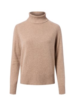 Fynch-Hatton Wełniany sweter damski Kobiety Wełna beżowy marmurkowy ze sklepu vangraaf w kategorii Swetry damskie - zdjęcie 186343369
