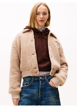 Tommy Jeans Damska kurtka pluszowa Kobiety melanżowy jednolity ze sklepu vangraaf w kategorii Kurtki damskie - zdjęcie 186343387