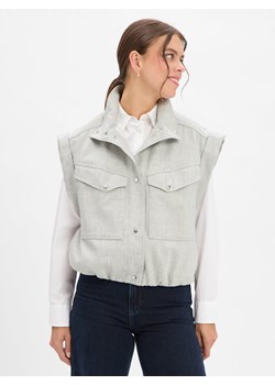 BOSS Orange Kamizelka damska - Jaflesti Kobiety Sztuczne włókno jasny szary marmurkowy ze sklepu vangraaf w kategorii Kamizelki damskie - zdjęcie 186343405