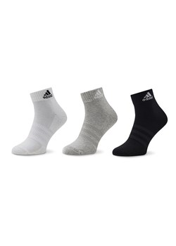 adidas Skarpety krótkie Cushioned Sportswear Ankle Socks 3 Pairs IC1281 Szary ze sklepu MODIVO w kategorii Skarpetki damskie - zdjęcie 186345035