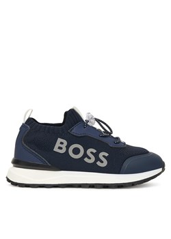 BOSS Sneakersy J52583 S Granatowy ze sklepu MODIVO w kategorii Buty sportowe dziecięce - zdjęcie 186345309