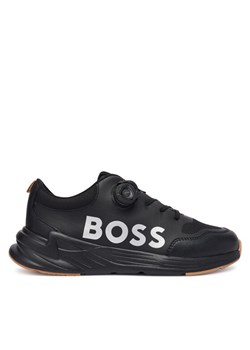 BOSS Sneakersy J52566 S Czarny ze sklepu MODIVO w kategorii Buty sportowe dziecięce - zdjęcie 186345565