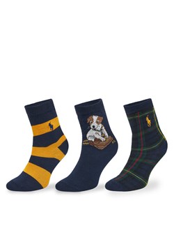 Polo Ralph Lauren Skarpety długie 442P03154001 Granatowy ze sklepu MODIVO w kategorii Skarpetki dziecięce - zdjęcie 186345758