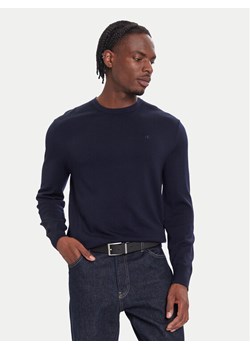 Calvin Klein Sweter LV04LB305G Granatowy Regular Fit ze sklepu MODIVO w kategorii Swetry męskie - zdjęcie 186345788