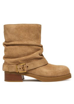 MICHAEL Michael Kors Botki Colby 40F5COFE5S Beżowy ze sklepu MODIVO w kategorii Botki - zdjęcie 186349319