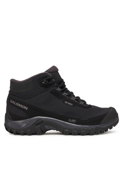 Salomon Trekkingi Shelter Waterproof L47855000 Czarny ze sklepu MODIVO w kategorii Buty trekkingowe damskie - zdjęcie 186349326