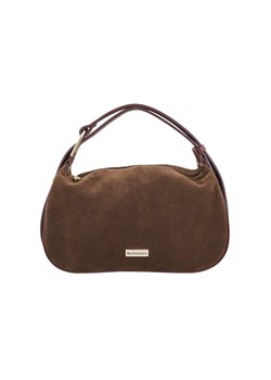 Elegancka torebka zamszowa na ramię - Brązowa ze sklepu Barberinis w kategorii Listonoszki - zdjęcie 186349769