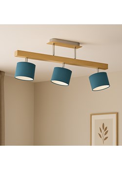 3-punktowa lampa sufitowa drewniana na belce HOLLYWOOD ze sklepu Lysne w kategorii Lampy wiszące - zdjęcie 186350079