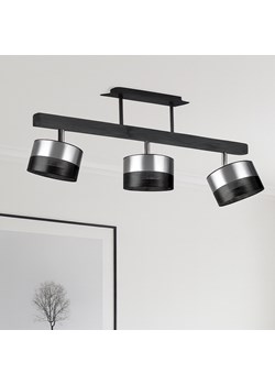 Czarna lampa sufitowa na drewnianej belce HOLLYWOOD GLAM ze sklepu Lysne w kategorii Lampy wiszące - zdjęcie 186350086
