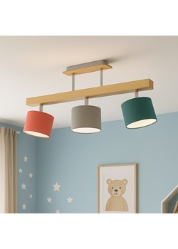 Kolorowa lampa sufitowa z drewna HOLLYWOOD z regulowanymi abażurami ze sklepu Lysne w kategorii Lampy wiszące - zdjęcie 186350228
