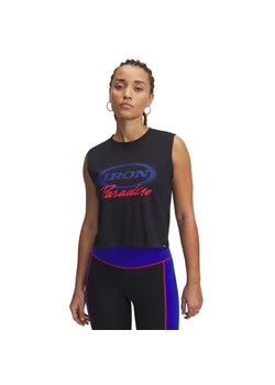 Damski top treningowy Under Armour Project Rock IP Tank - czarny ze sklepu Sportstylestory.com w kategorii Bluzki damskie - zdjęcie 186350569