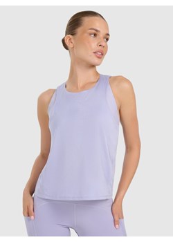 Damski top treningowy 4F 4FWAW25TFSLF572 - fioletowy ze sklepu Sportstylestory.com w kategorii Bluzki damskie - zdjęcie 186350628