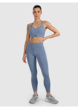 Damskie legginsy treningowe 4F 4FWAW25TFTIF364 - niebieskie ze sklepu Sportstylestory.com w kategorii Spodnie damskie - zdjęcie 186350817