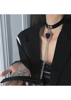 Choker z łańcuszkiem - Czarny ze sklepu Intimica.pl w kategorii Naszyjniki - zdjęcie 186353368