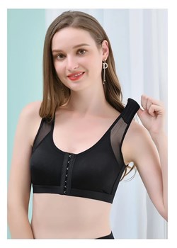 Modelujący biustonosz z zapięciem z przodu - Czarny S - id: 9511040811337 - marki Intimica - 186363509 Modelujący biustonosz z zapięciem z przodu - Czarny S ze sklepu Intimica.pl w kategorii Biustonosze - zdjęcie 186363509