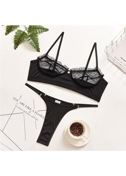 Prześwitujący komplet - Czarny S - id: 8677849006409 - marki Intimica - 186365216 Prześwitujący komplet - Czarny S ze sklepu Intimica.pl w kategorii Komplety bielizny damskiej - zdjęcie 186365216