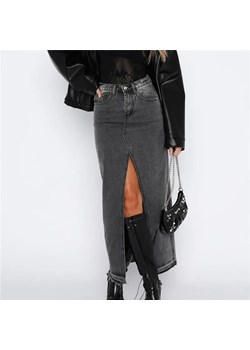 Spódnica maxi denim z rozcięciem - Szary S ze sklepu Intimica.pl w kategorii Spódnice - zdjęcie 186367589