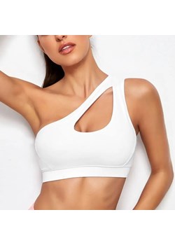 Sportowy top fitness damski - Biały S ze sklepu Intimica.pl w kategorii Biustonosze - zdjęcie 186368166