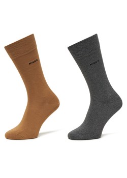 Skarpety długie BOSS 50467709 Beżowy ze sklepu eobuwie.pl w kategorii Skarpetki męskie - zdjęcie 186371575