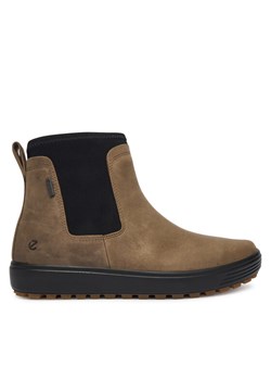 Sztyblety ECCO Soft 7 Tred W 45046302559 Brązowy ze sklepu eobuwie.pl w kategorii Botki - zdjęcie 186371665