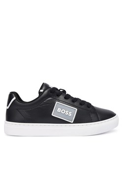 Sneakersy BOSS J52554 M Czarny ze sklepu eobuwie.pl w kategorii Buty sportowe dziecięce - zdjęcie 186371718