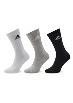 Skarpety długie adidas Cushioned Crew Socks 3 Pairs IC1311 Szary ze sklepu eobuwie.pl w kategorii Skarpetki męskie - zdjęcie 186371856