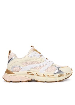 Sneakersy Guess FLFBVL ELE12 Beżowy ze sklepu eobuwie.pl w kategorii Buty sportowe damskie - zdjęcie 186371908