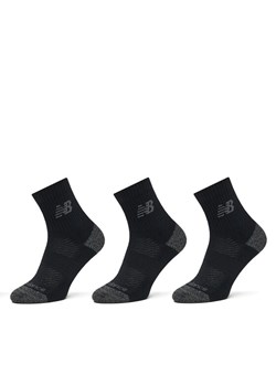 Skarpety długie New Balance Active Cushion Quarter Socks LAS35204BK Czarny ze sklepu eobuwie.pl w kategorii Skarpetki męskie - zdjęcie 186371939