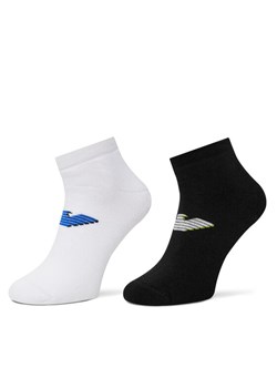Skarpety krótkie Emporio Armani EM000538 AF12299 MC001 Czarny ze sklepu eobuwie.pl w kategorii Skarpetki męskie - zdjęcie 186372079