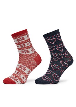 Skarpety długie Pieces Jia 17143032 Kolorowy ze sklepu eobuwie.pl w kategorii Skarpetki damskie - zdjęcie 186372247