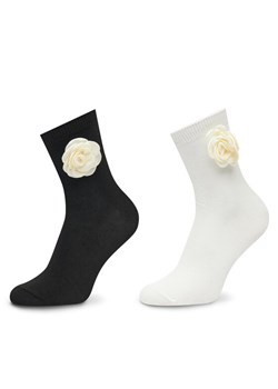 Skarpety długie Aldo Rosettesocks 13939716 Czarny - id: 0000305109446 - marki Aldo - 186372368 Skarpety długie Aldo Rosettesocks 13939716 Czarny ze sklepu eobuwie.pl w kategorii Skarpetki damskie - zdjęcie 186372368