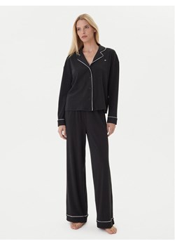 Tommy Hilfiger Piżama UW0UW06142 Czarny Relaxed Fit ze sklepu MODIVO w kategorii Piżamy damskie - zdjęcie 186375525