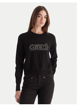Gaudi Sweter 521BD53023 Czarny Regular Fit ze sklepu MODIVO w kategorii Swetry damskie - zdjęcie 186375566