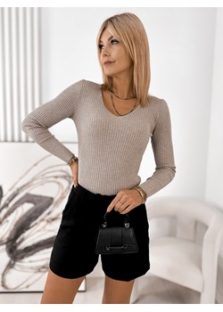 sweter perla ciemnobeżowy one size ze sklepu UBRA w kategorii Swetry damskie - zdjęcie 186376436